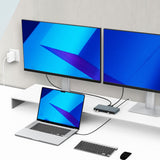 mbeat 15-in-1 Triple Display USB-C Dock (2 x HDMI & 1 x Display Port) - Close-Up Angle