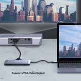 mbeat Elite X9 9-In-1 USB-C Docking Station - 45-Degree Angle
