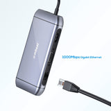 mbeat Elite X9 9-In-1 USB-C Docking Station - Rear View