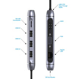 mbeat Elite X9 9-In-1 USB-C Docking Station - Close-Up Angle