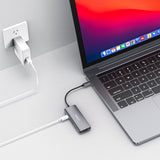 mbeat 7-in-1 USB-C 3.2 Gen2 Hub with 8K Video, 10Gbps Data - Space Grey - Top-Down View
