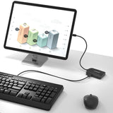 4-Port 10Gbps USB-C 3.2 Gen2 Hub (2 USB-A & 2 USB-C) - Rear View