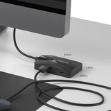 4-Port 10Gbps USB-C 3.2 Gen2 Hub (2 USB-A & 2 USB-C) - Close-Up Angle