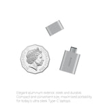 mbeat attache Aluminum USB 3.1/3.0 to USB Type C Adaptor - Top-Down View