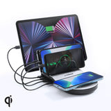 mbeat Gorilla Power 50W Qi Certified Multi-Device USB & Wireless Charging Dock - Front View