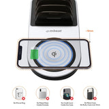 mbeat Gorilla Power 50W Qi Certified Multi-Device USB & Wireless Charging Dock - Side View