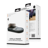 mbeat Gorilla Power 50W Qi Certified Multi-Device USB & Wireless Charging Dock - Close-Up Angle