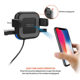 mbeat Gorilla Power 10W Wireless Car Charger With 2.4A USB Charging, Air Vent Clip & Windshield Stand - Top-Down View