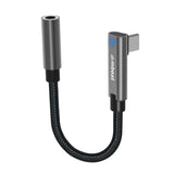 mbeat Elite USB-C to 3.5 Audio Adapter - Space Grey - Front View