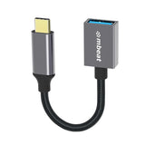 mbeat Tough Link USB-C to USB 3.0 Adapter with Cable - Space Grey - Front View