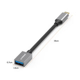 mbeat Tough Link USB-C to USB 3.0 Adapter with Cable - Space Grey - Close-Up Angle
