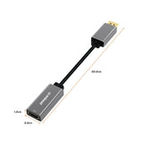 mbeat Elite Display Port to HDMI Adapter - Space Grey - Close-Up Angle