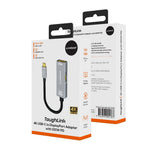 mbeat Tough Link USB-C to DP Adapter with 100W PD - Space Grey - Close-Up Angle