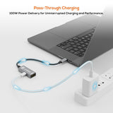 mbeat Tough Link USB-C to HDMI Adapter with 100W PD - Space Grey - Side View