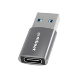 mbeat Elite USB 3.0 (Male) to USB-C (Female) Adapter - Space Grey - Front View