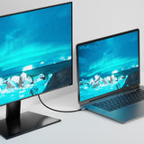 mbeat Tough Link 8K 1.8m USB-C to DisplayPort Cable - Side View