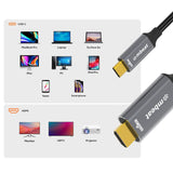 mbeat Tough Link 8K 1.8m USB-C to HDMI Cable - Top-Down View