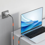 mbeat Tough Link 1.8m USB 3.2 Gen2 USB-C Cable - Space Grey - Side View