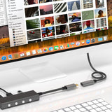 mbeat Tough Link 1m USB 3.2 Gen2 USB-C Extension Cable - Space Grey - Front View