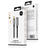 mbeat Tough Link 1m USB 3.2 Gen2 USB-C Extension Cable - Space Grey - Rear View