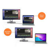 mbeat Tough Link 1.8m 4K USB-C to Display Port Cable - Space Grey - Top-Down View