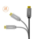 mbeat Tough Link 1.8m HDMI to DVI Cable - Top-Down View