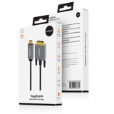 mbeat Tough Link 1.8m HDMI to DVI Cable - 45-Degree Angle