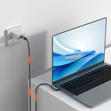 mbeat Tough Link 1.8m L-Shape USB 3.2 Gen2 USB-C Cable - Space Grey - Top-Down View