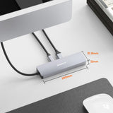 mbeat Elite 4-Port 10Gbps USB-C Gen 2 Hub (2A+2C) - Rear View