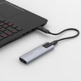 mbeat 10Gbps M.2 NVMe SATA SSD Enclosure - Side View