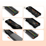 mbeat USB-C/A 10Gbps RGB M.2 NVMe & SATA SSD Enclosure - Top-Down View