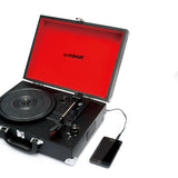 mbeat Retro Briefcase-styled USB Turntable - Side View