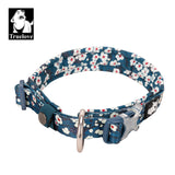 Floral Collar Saxony Blue S - Front View