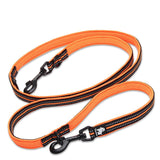 Versatile Multi-Function Dog Leash - Orange M
