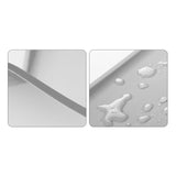 Silicone waterproof mat - glacier grey - Top-Down View