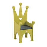 Jooyes Wooden Kids Chair Crown - Green - Front View