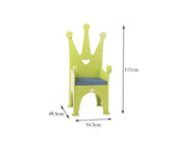 Jooyes Wooden Kids Chair Crown - Green - Side View