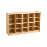 Jooyes 20 Cubby Cabinet Kids Bookshelf Organiser Storage - Front View