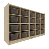Jooyes 20 Cubby Cabinet Kids Bookshelf Organiser Storage - 45-Degree Angle