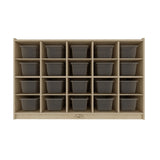 Jooyes 20 Cubby Cabinet Kids Bookshelf Organiser Storage - Rear View