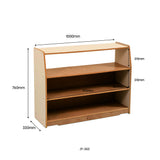 Jooyes Goteborg 3 Shelf Storage Cabinet - H76cm - Side View