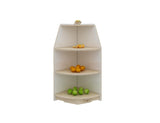 Jooyes Goteborg Kids 3 Tier Corner Shelf Wooden Storage Cabinet - Front View