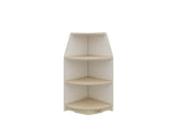 Jooyes Goteborg Kids 3 Tier Corner Shelf Wooden Storage Cabinet - Top-Down View