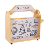 Jooyes STEAM Trolley 3-in-1 Mobile Shelf Cabinet With 9 Storage Boxes - Front View