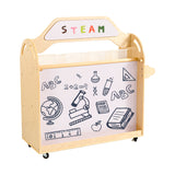 Jooyes STEAM Trolley 3-in-1 Mobile Shelf Cabinet With 9 Storage Boxes - Top-Down View