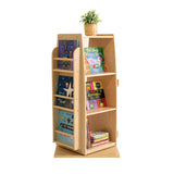 Jooyes Kids Wooden Revolving Bookcase - H92cm - Side View