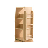Jooyes Kids Wooden Revolving Bookcase - H92cm - Rear View