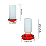 Cheeky Chooka Chick Waterer and Feeder Set - Front View