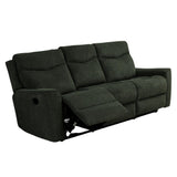Fabric Motion Recliner Sofa Set Cosmic Dark Gray Manual 3+2 Seater - Front View