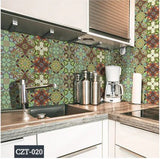 Moroccan and European Style self-adhesive paperwall DIY decorative creative wall stickers - Front View